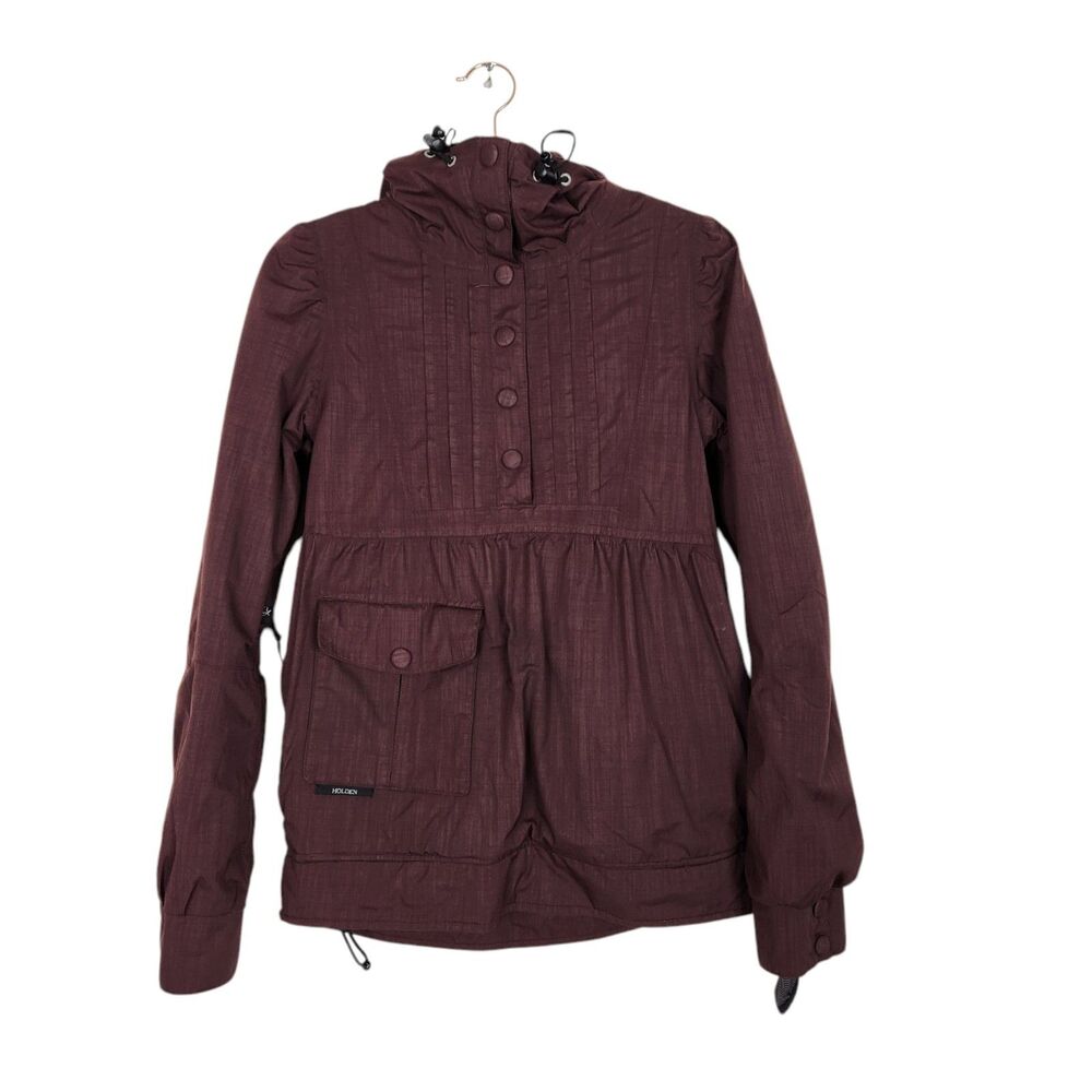 HOLDEN Jacket Womens XS Maroon Dawn‎ Pullover Ski Snow Jacket Waterproof